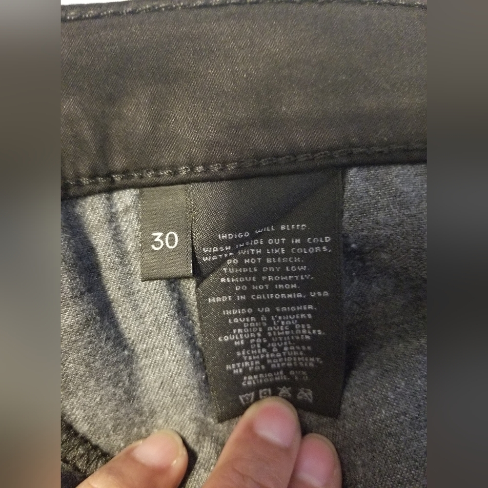 J Brand María Hihg Rise Skinny Jeans Black Size 30 - Picture 7 of 11